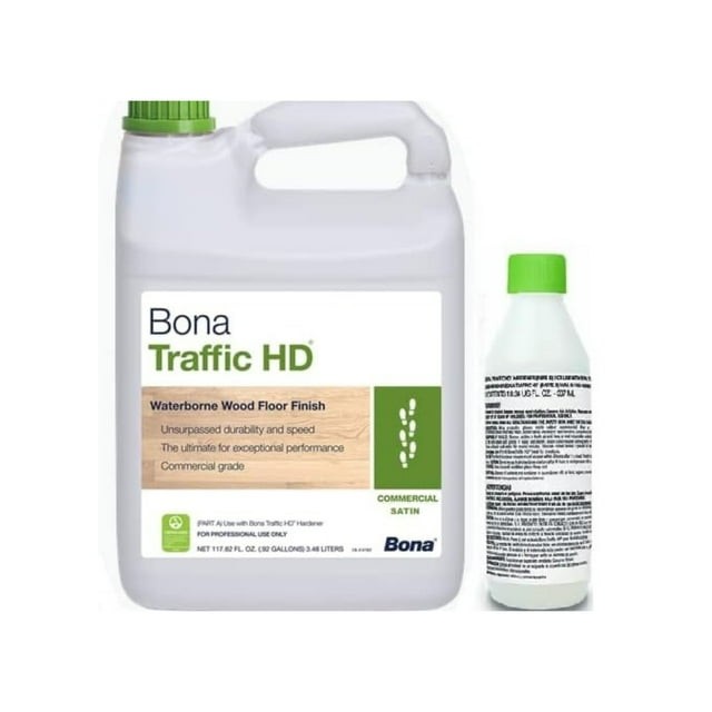 Bona Traffic HD Commercial Satin Wood Floor Finish 128 oz with Hardener