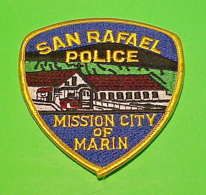 SAN RAFAEL CA  MISSION CITY OF MARIN  4 1/4"  POLICE PATCH  FREE SHIPPING!!!