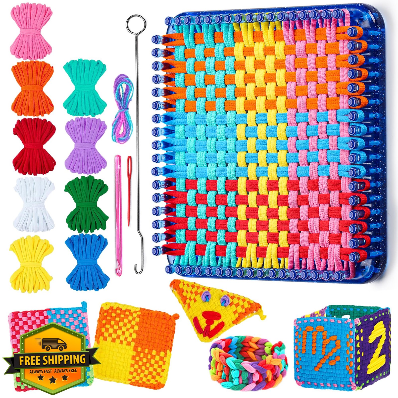 REENLIV Weaving Loom Kit Potholder 252 Craft Loops for Kids