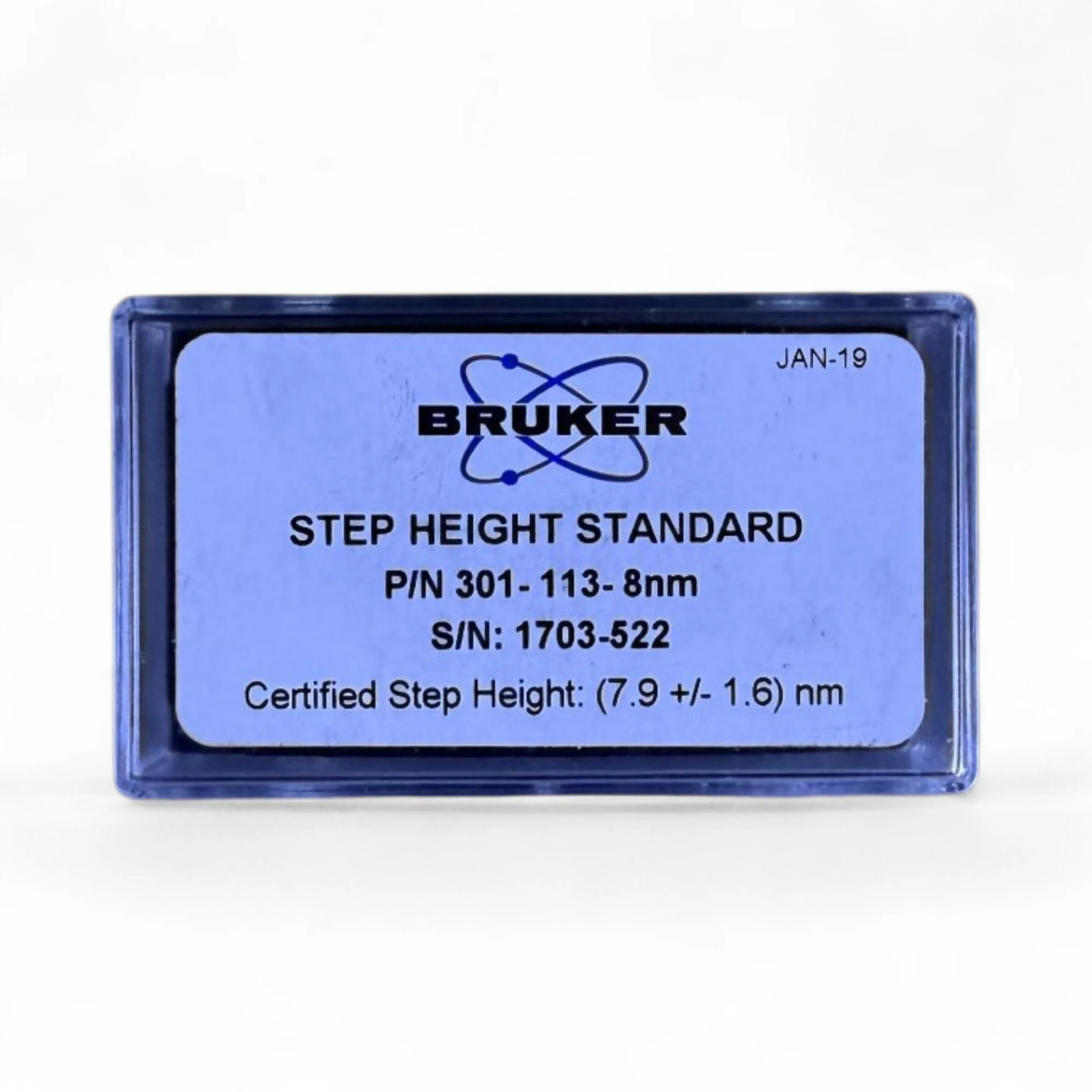 Bruker Calibration Step Height Standard 301-113-8nm Metrology AFM Calibration
