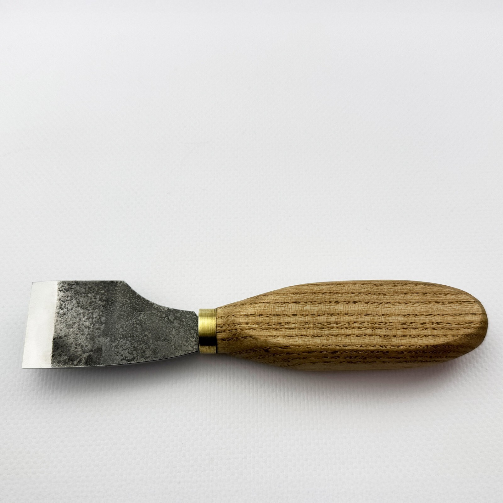 Hand-Forged Straight Leather Skiving Knife – Sharpened Tool for Leathercraft.