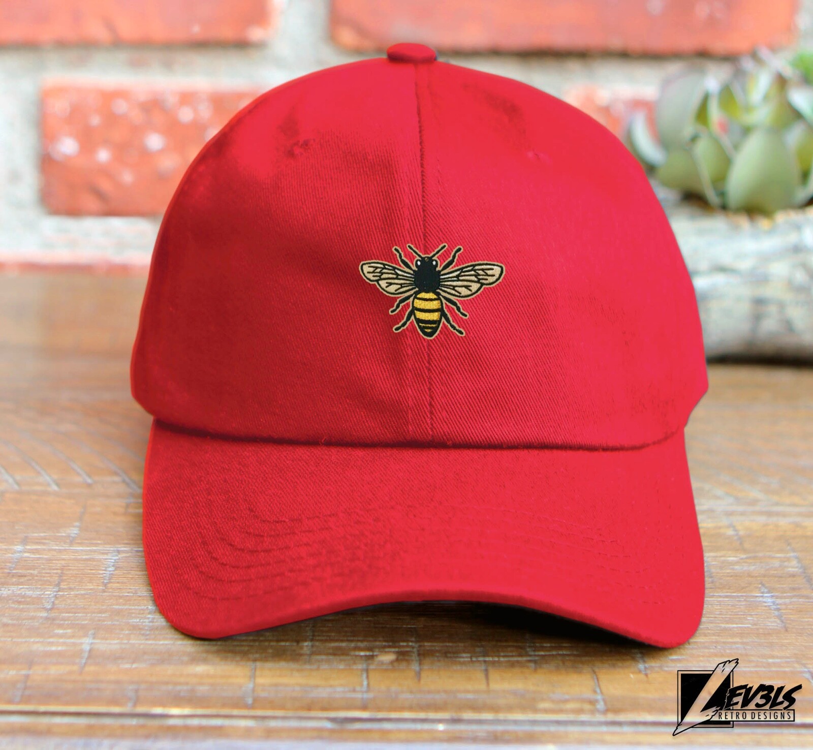 HONEY BEE DAD HAT EMBROIDERED BASEBALL CAP QUEEN BEE ADJUSTABLE BACK BUCKLE CAP