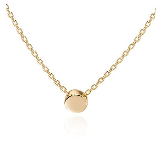 18K Gold Plated Tiny Dot Necklace Circle Star Square Heart 01_dot_gold
