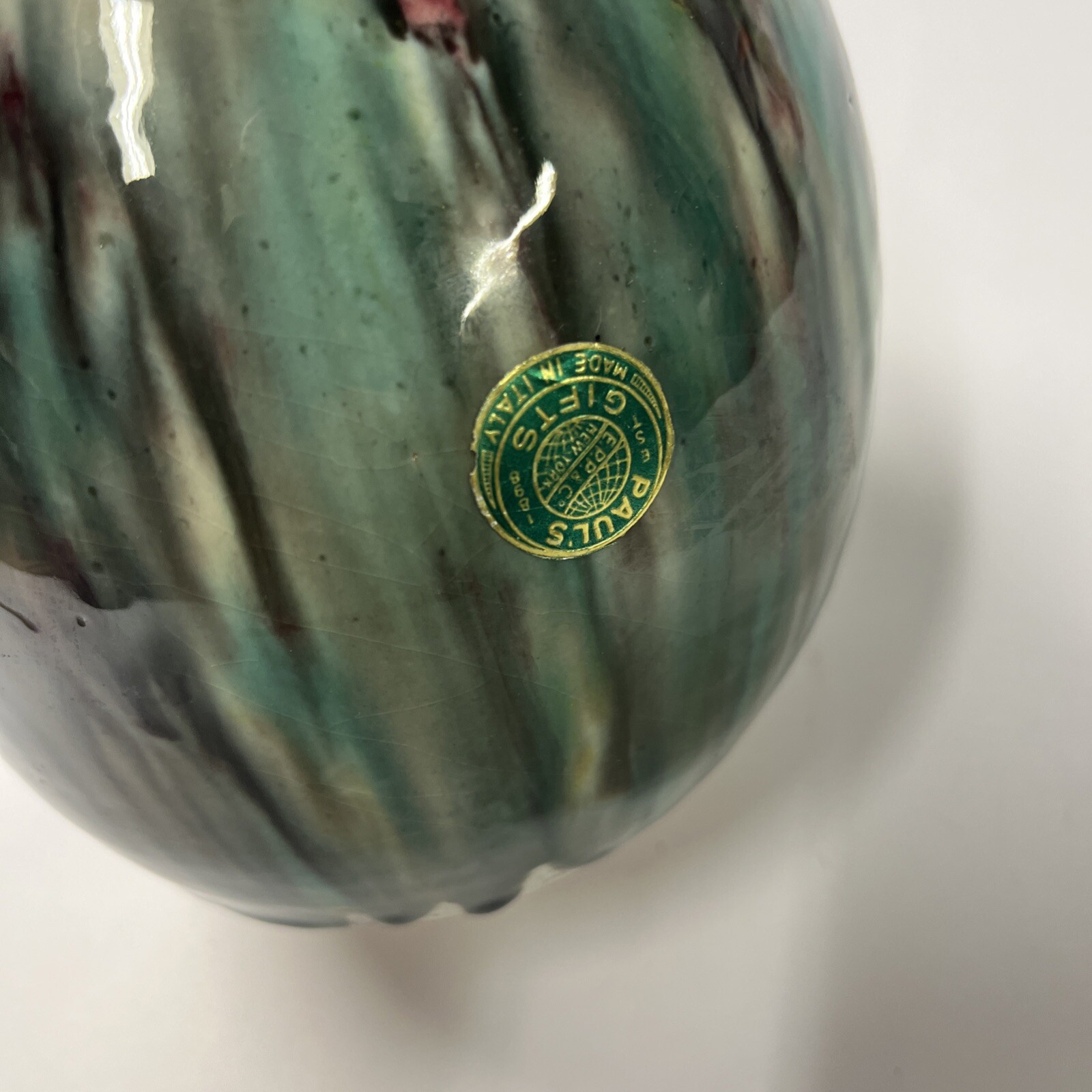 Italy Paul's Pottery Ceramic Rooster Planter