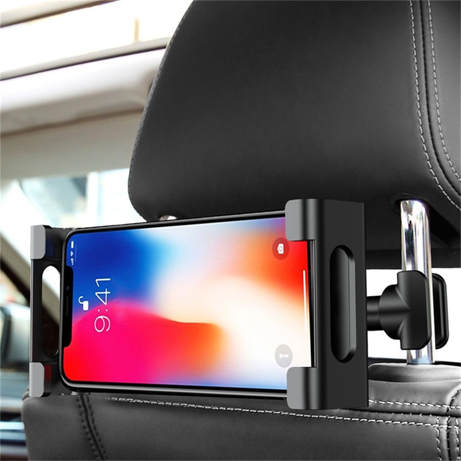 Car Headrest Tablet Holder 360° Rotating Extendable Mount for iPad iPhone