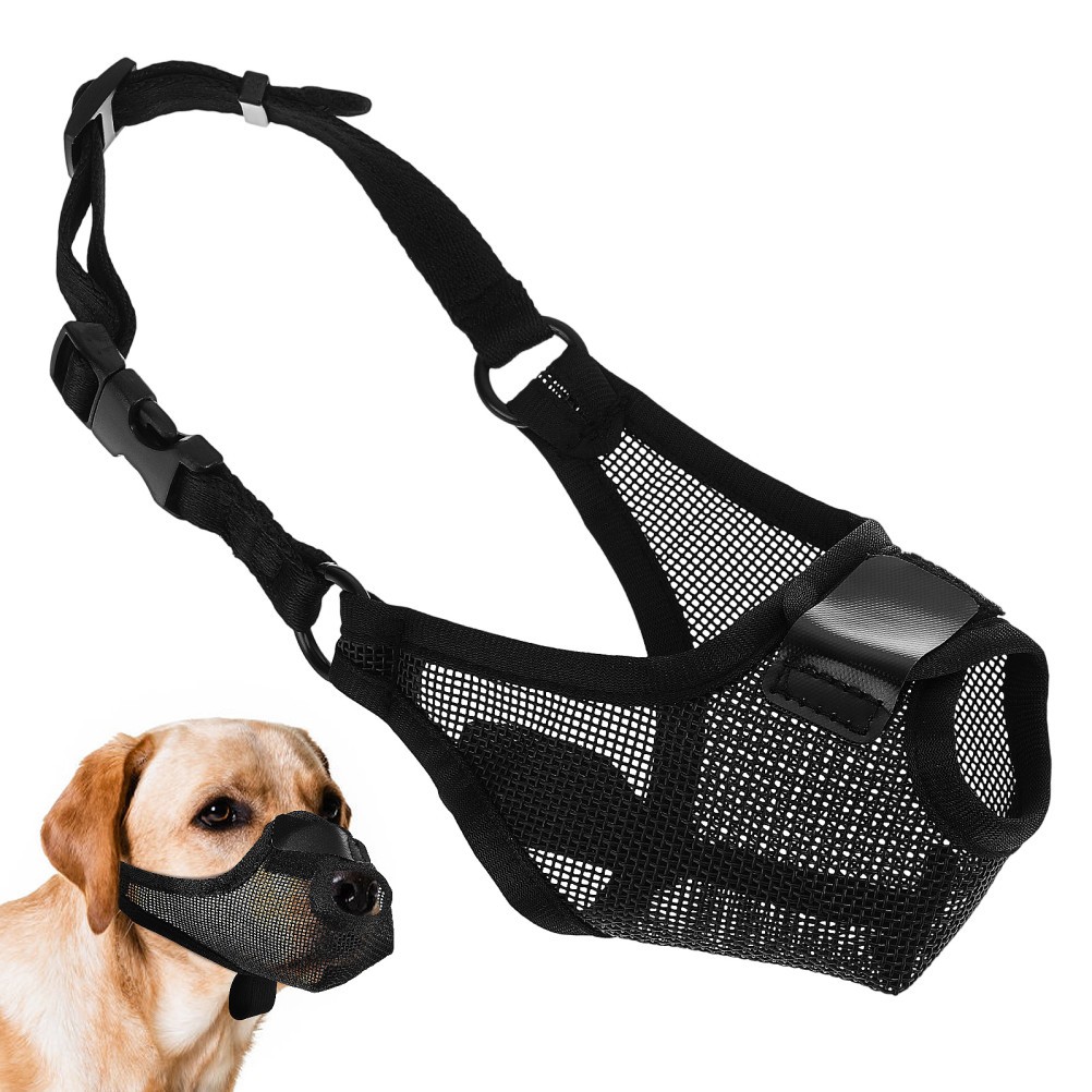 Short Snout Dog Muzzle Breathable Muzzles Adjustable for Grooming