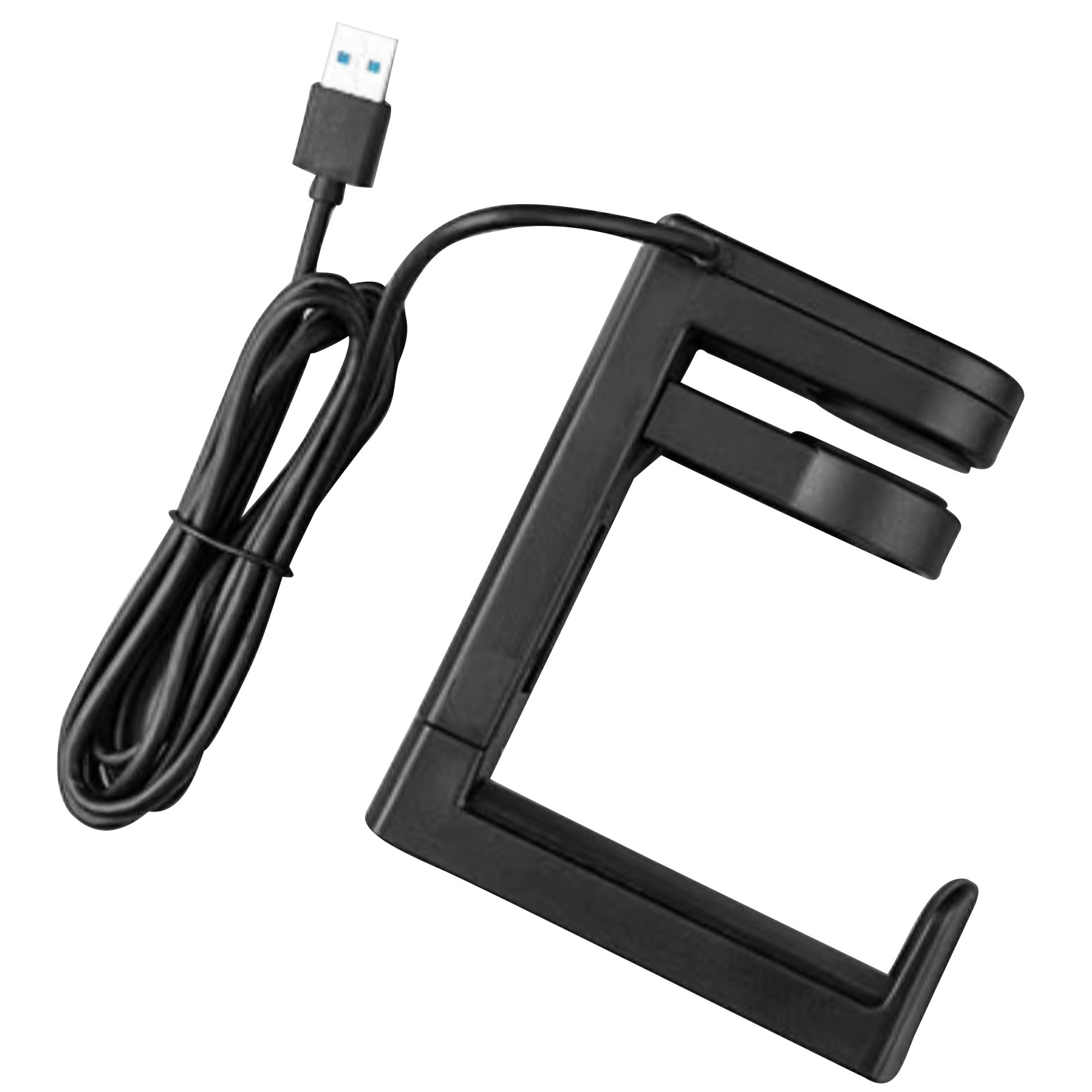 360° Rotation Headset Holder Earphone Storage Hook Stand 4-Port USB Data Hub pp