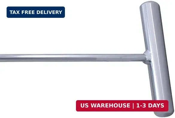 United Pacific 90010 31" Heavy-Duty Chrome Plated 5th Wheel Pin Puller, Solid St