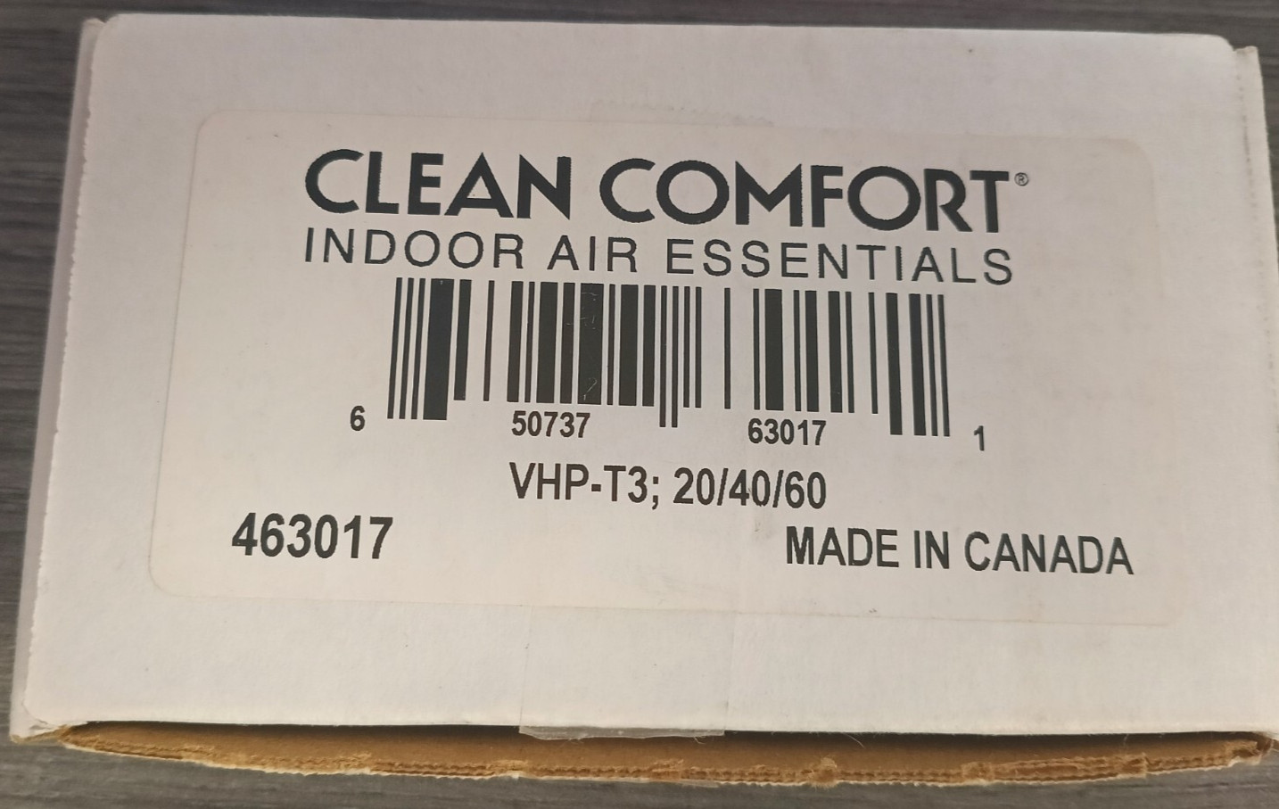 Clean Comfort Indoor Air Essentials VHP-T3:  20/40/60 Minutes Push Buttom Timer