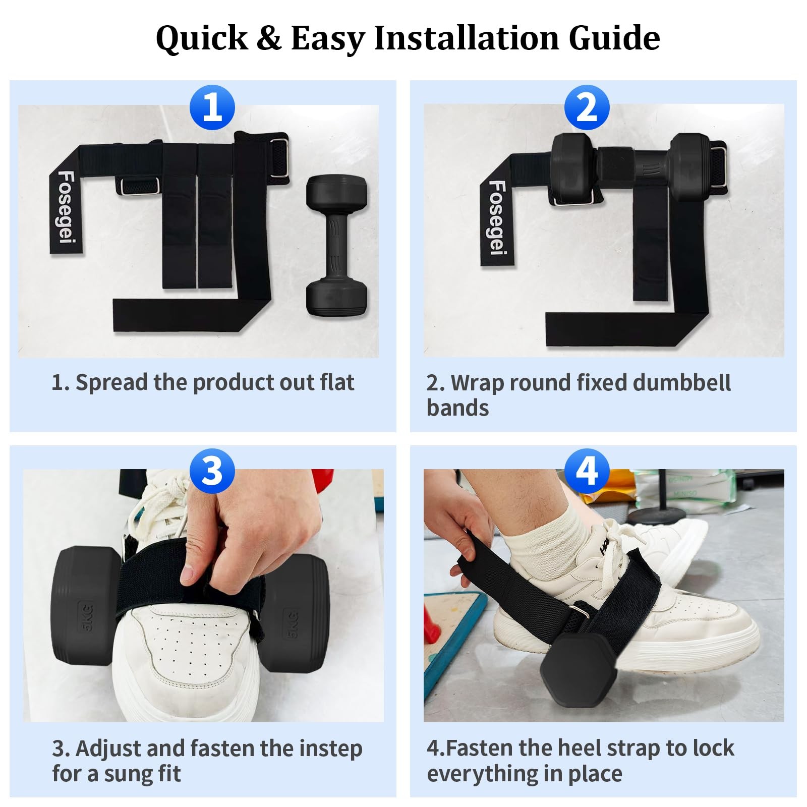 Dumbbell Foot Attachment, Tibialis Trainer, Adjustable Ankle Weights, Ankle S...