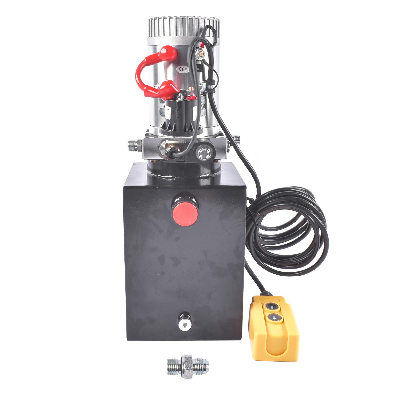 Single Acting 8 Quart 2 Gal Hydraulic Pump Dump Trailer Pump Power Unit 12V