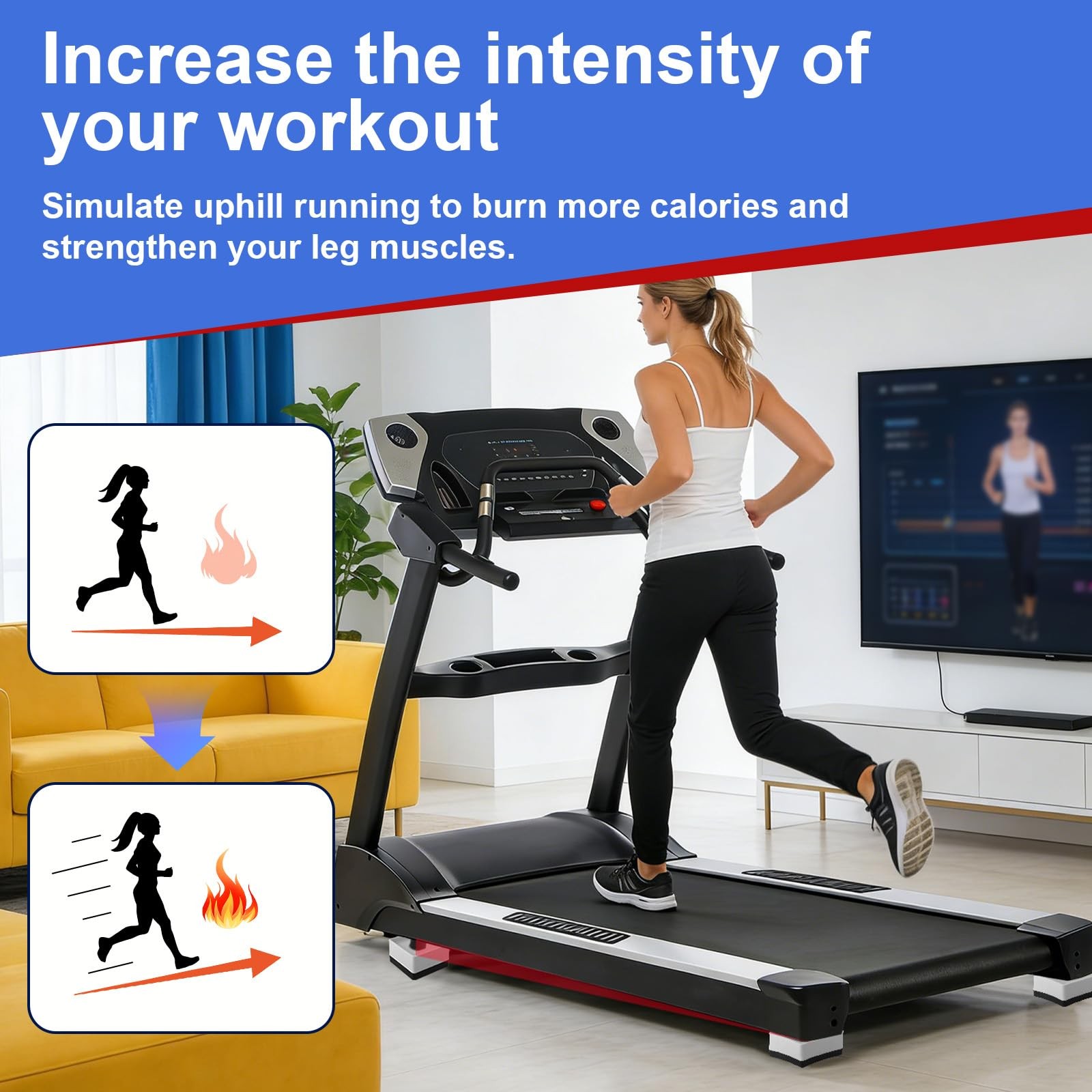 Heavy Duty Treadmill Incline Riser Blocks Stackable NonSlip Adjustable Ramp