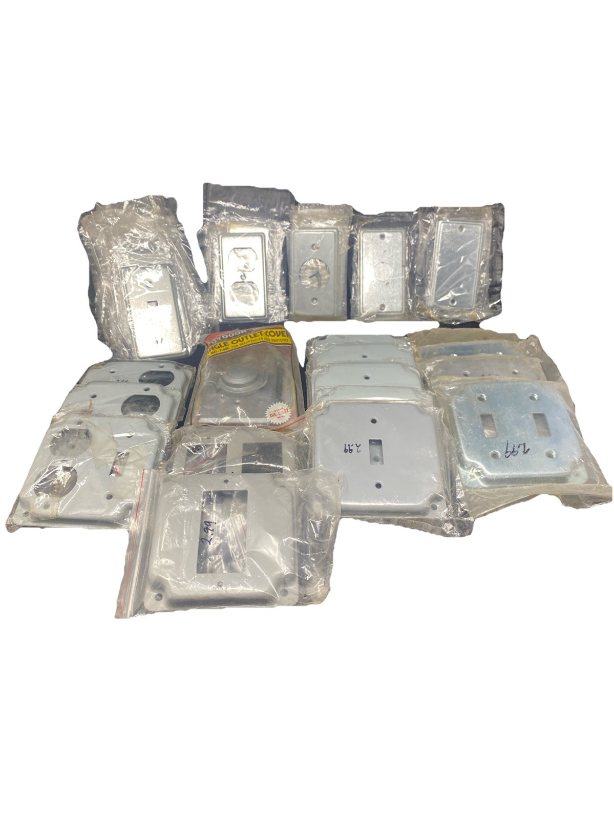 Contractor Lot Of 41 Electrical Gang Box Covers - Most Mulberry New