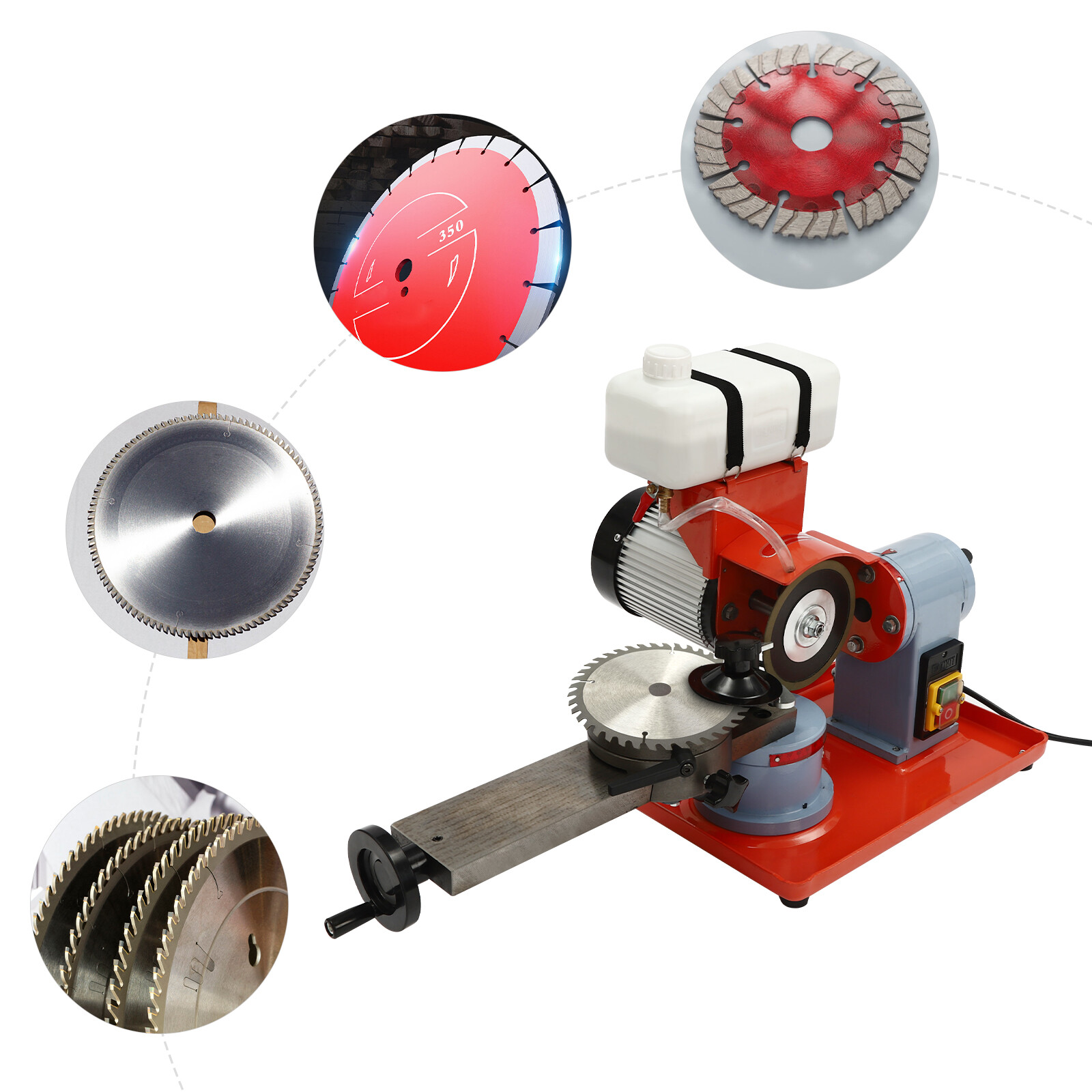 370W Electric Saw Blade Sharpening Machine Saw Blade Grinding Machine 2850 RPM