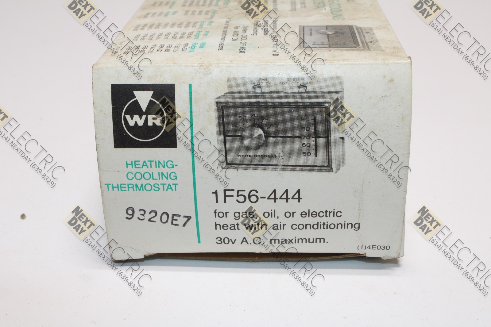 White Rodgers, 1F56-444, Heating Cooling Thermostat Wall Gas Oil Electric Heat
