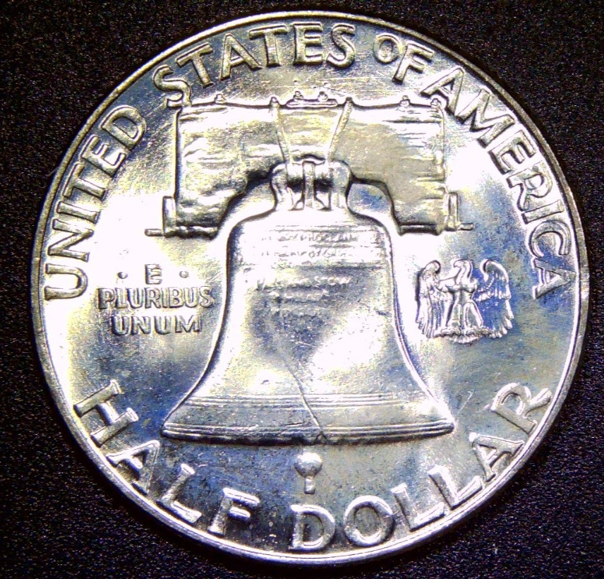 1956 BU Uncirculated Franklin Silver Half Dollar HD15