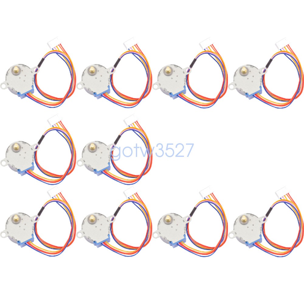 10PCS 28BYJ-48 Valve Gear Stepper Motor DC 5V 4 Phase Step Motor module Arduino