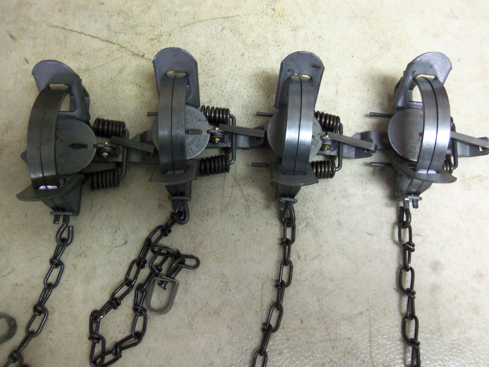 Duke Raccoon Trapping Pkg. 4-Dog Proof & 4-1 1/2 Coil Spring Traps Nuisance