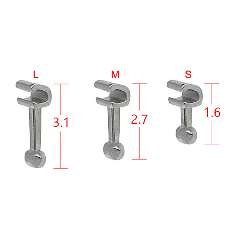 10 Pcs/pack Dental Orthodontic Long/Medium/Short Crimpable Hook Archwires