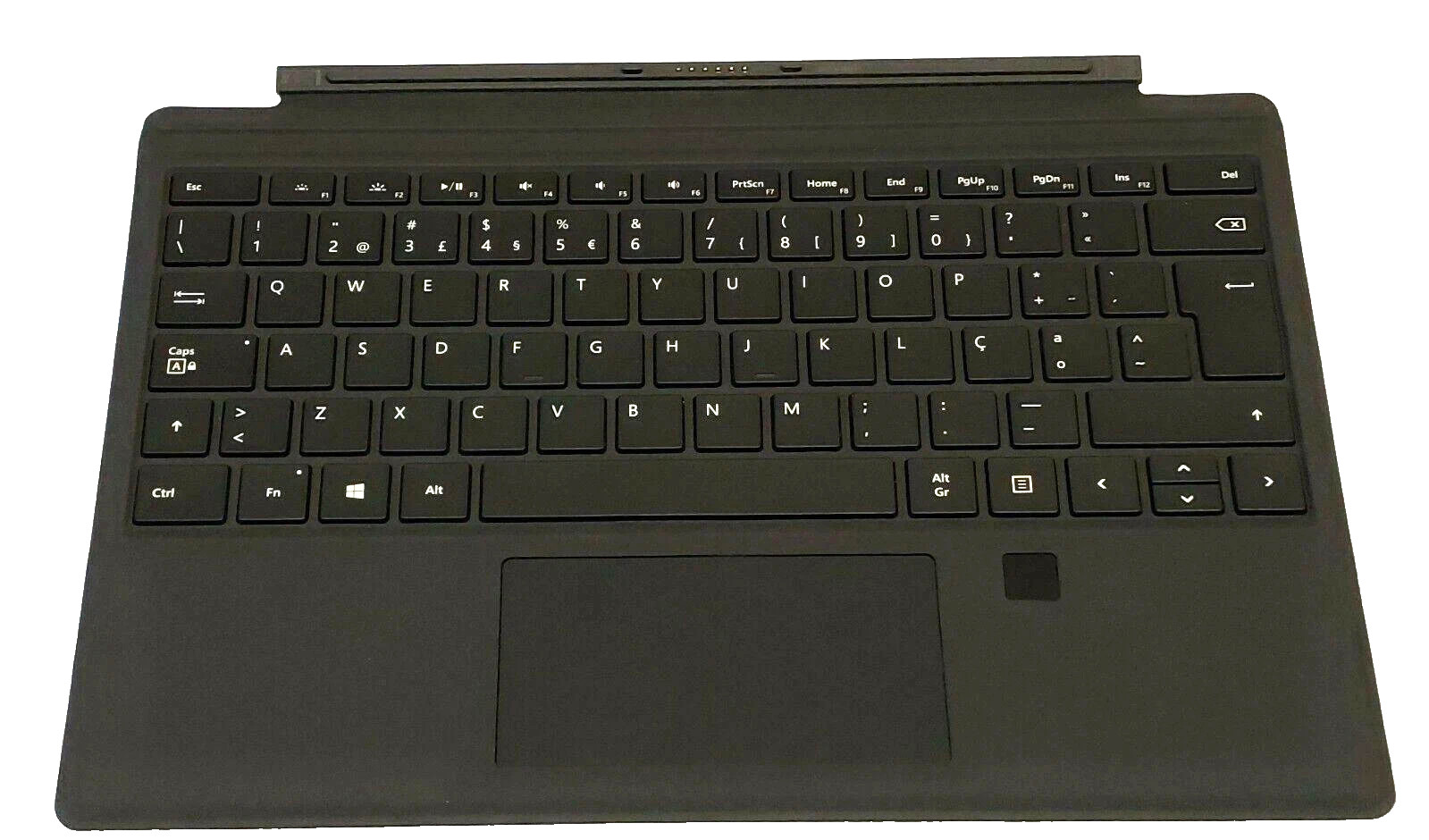 Microsoft Surface Pro 4 Type Cover With Fingerprint Black Portuguese Version