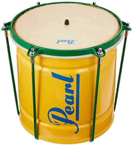 Pearl Cuica PBC-80SS Percussion Goat Skin Bamboo  Yellow Green O