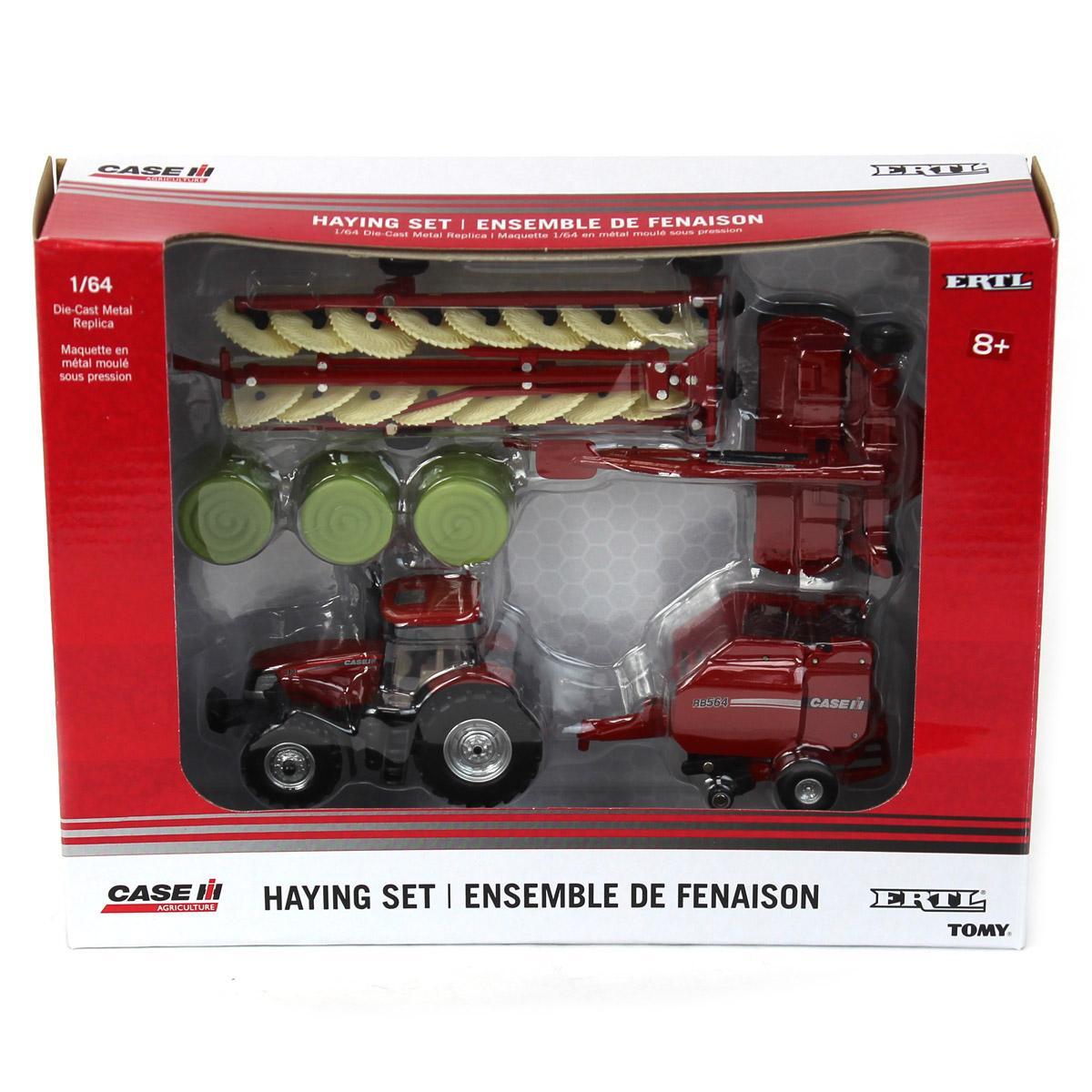 ERTL 1/64th Case IH 4 Piece Haying Set 44078