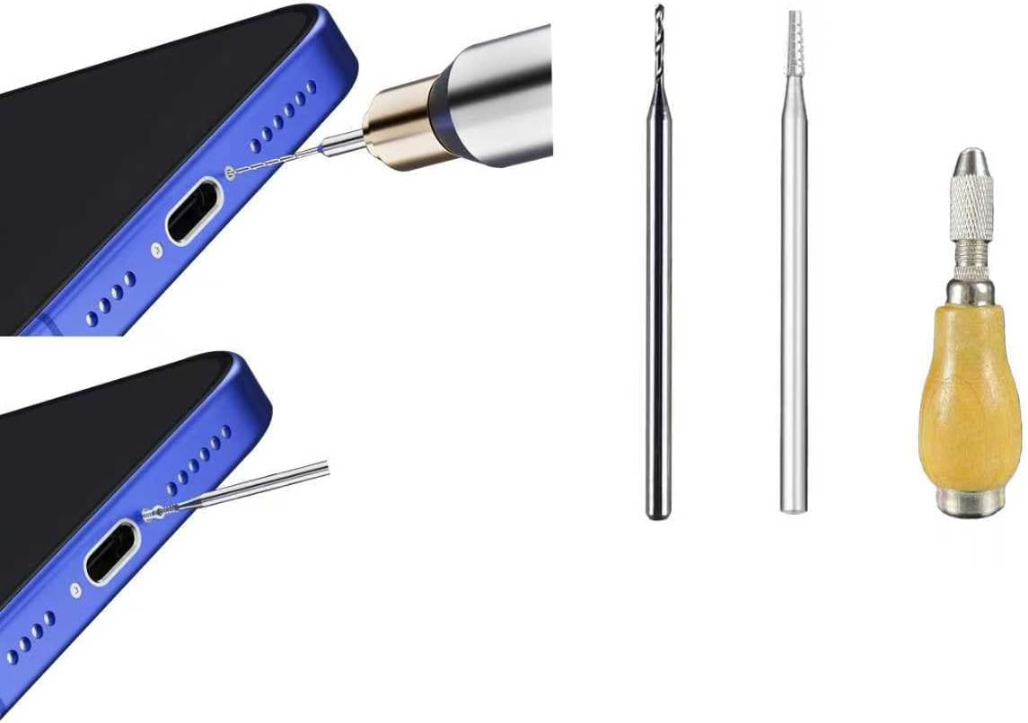 Damaged Screw Removal for Cell Phone, Broken Screw Extractor Set,2 Tungsten Stee
