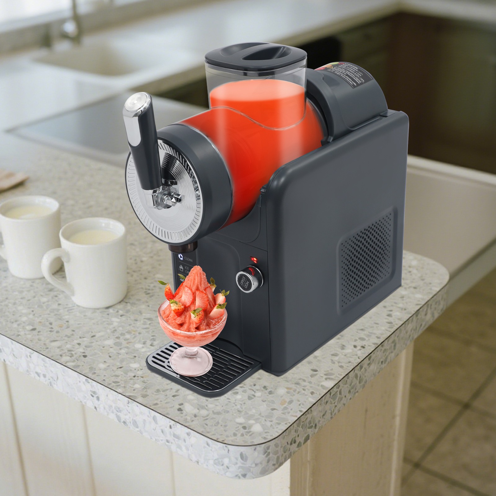 1.8L Slushie Machine Margarita Smoothie Frozen Drink Slushy & Ice Cream Maker