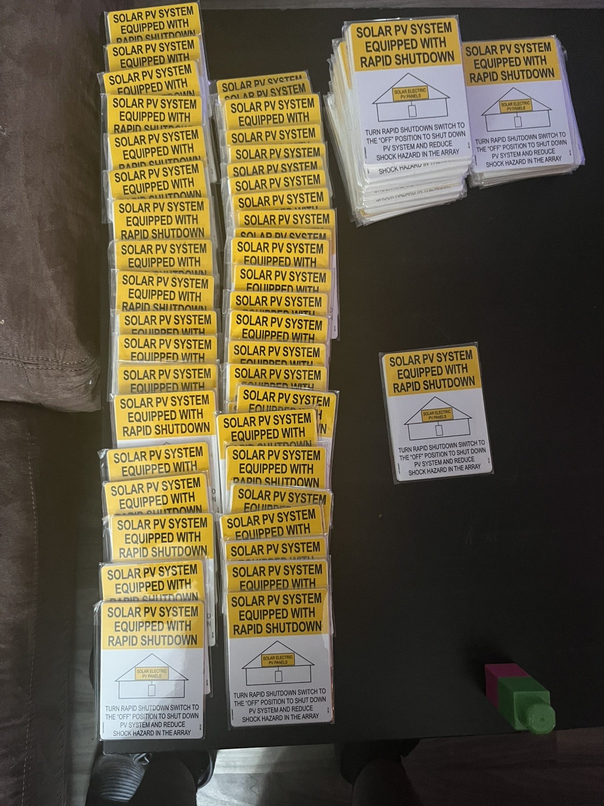 Solar stickers