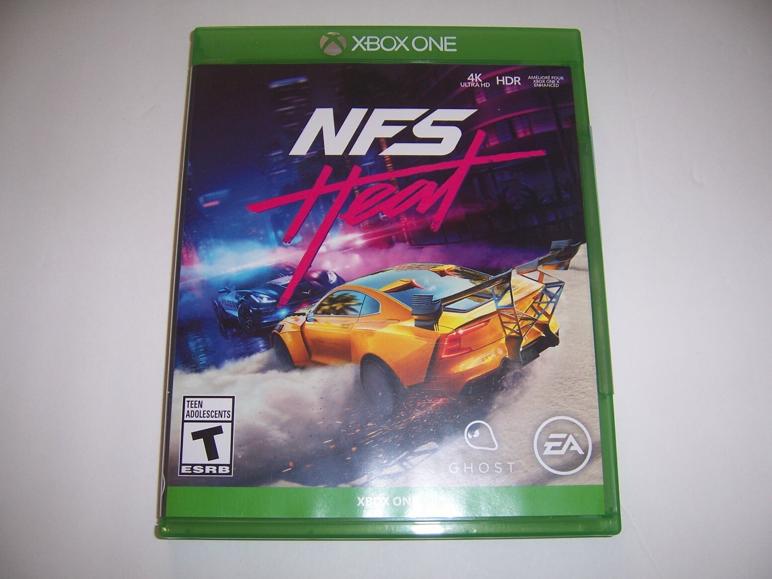 Replacement Original Box Case Xbox One XB1 NFS NEED FOR SPEED HEAT *NO DISC*