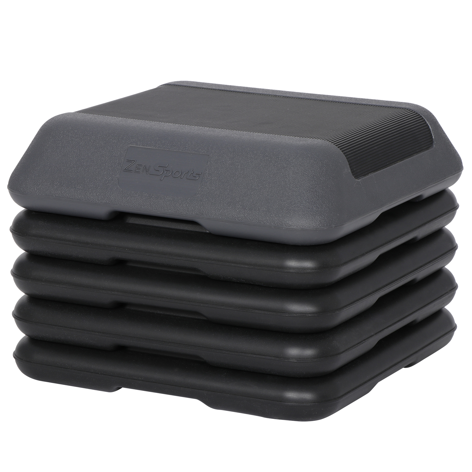 High-Intensity Step Aerobic Exercise Platform Nonslip with 4 Risers Exercise