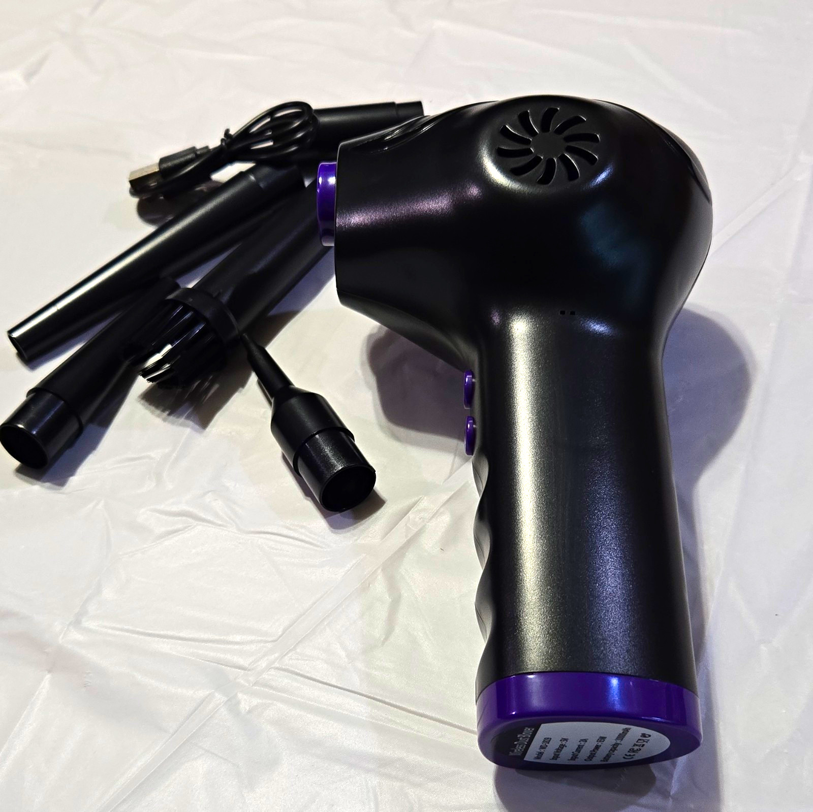Wireless Electric Air Duster Dust Blower WD-1819 with Nozzles, All-Purpose
