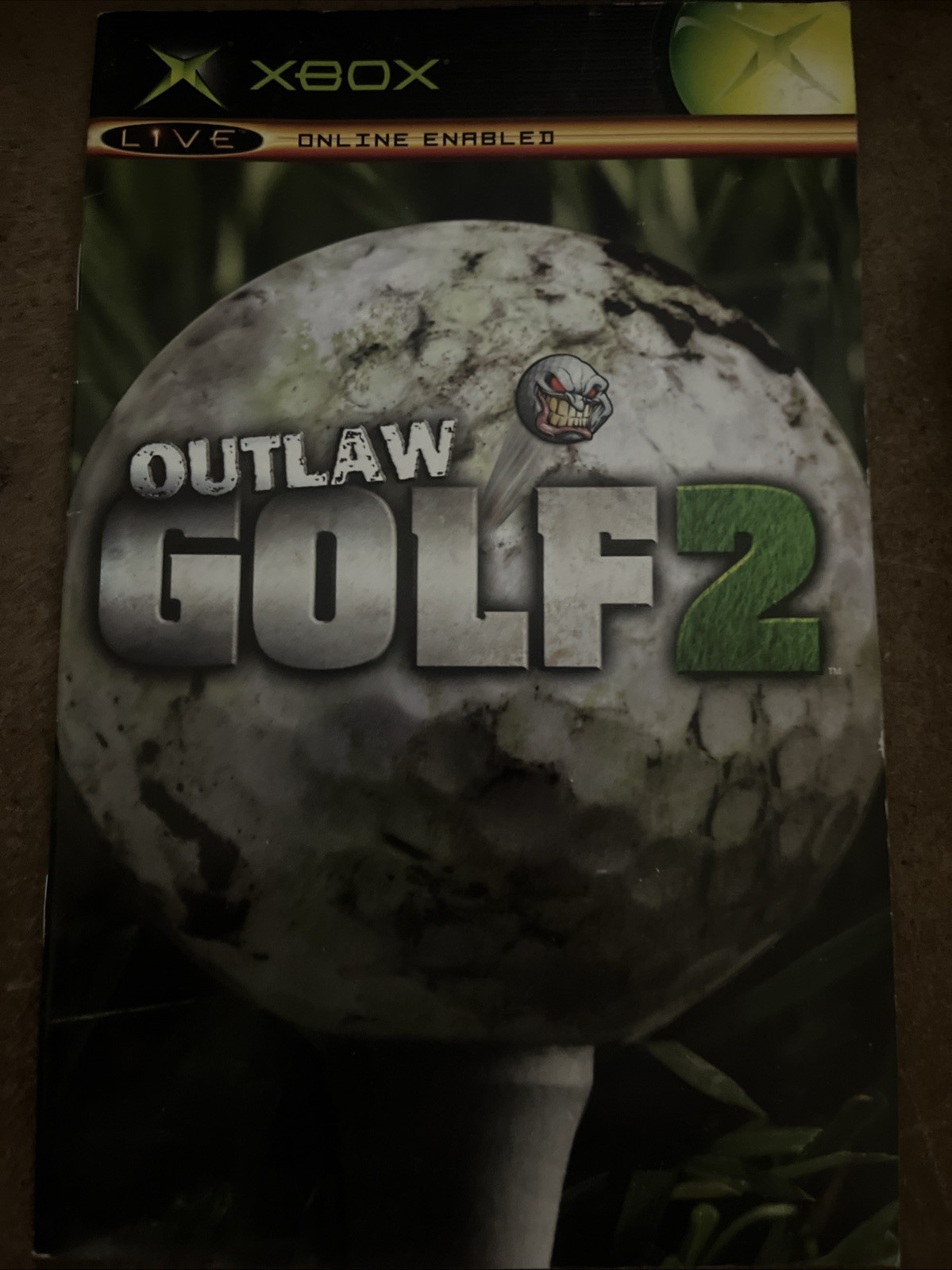 Outlaw Golf 2 (Microsoft Xbox, 2004) Instruction Manual Insert Only
