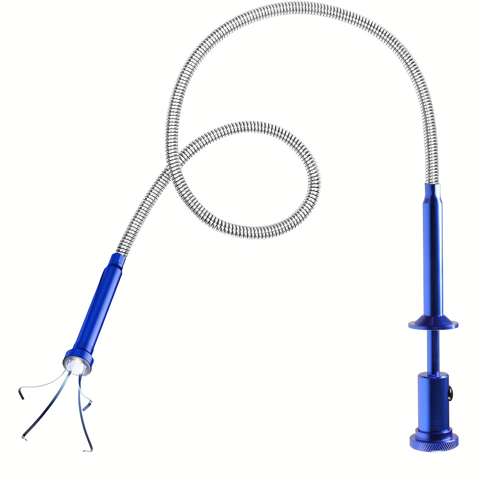 Magnetic Flexible Claw Grabber Pickup Tool with Bright LED Light, 28" Long Re...