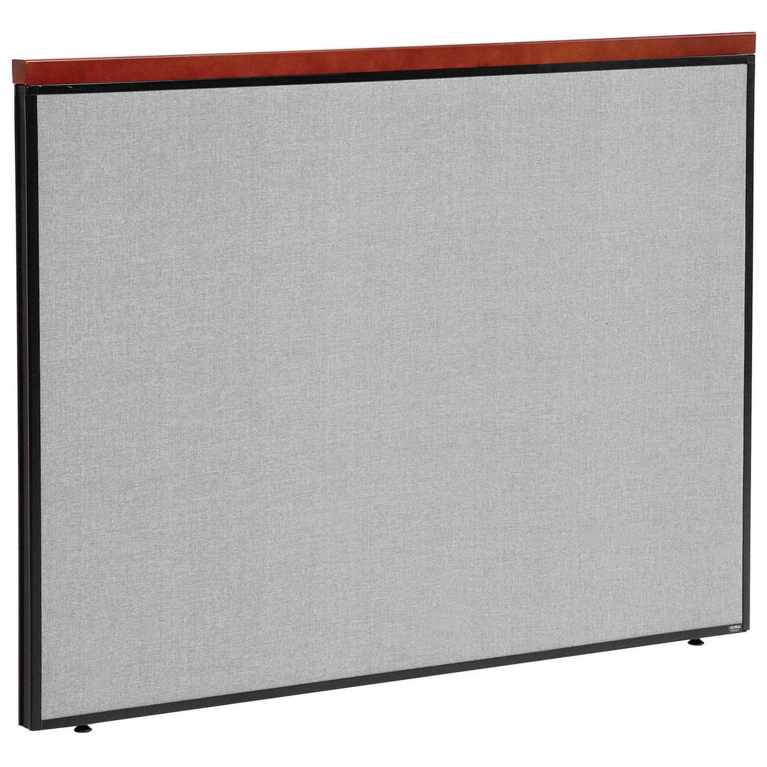 60-1/4"W x 43-1/2"H Deluxe Office Partition Panel Gray
