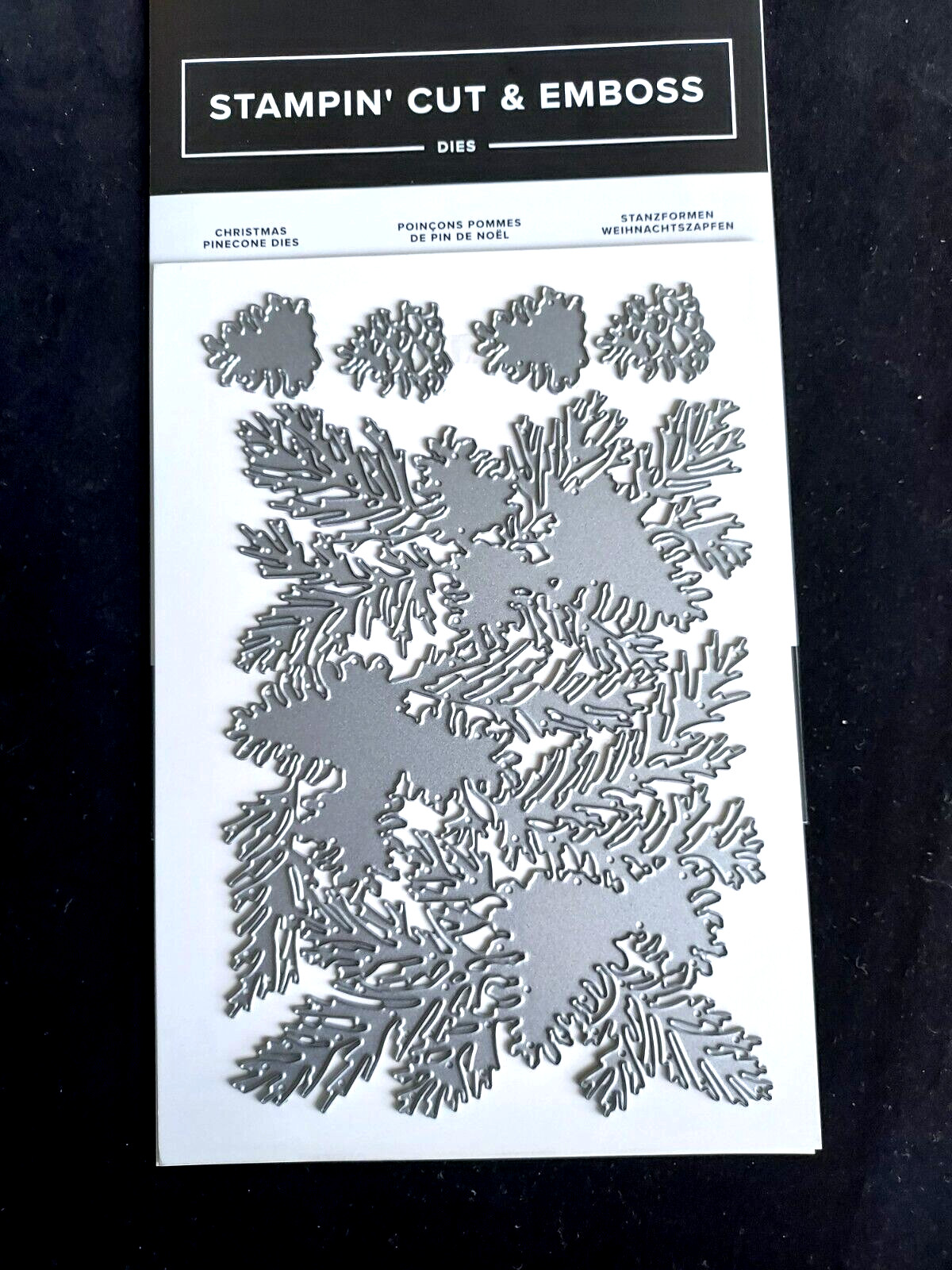 Stampin' Up! CHRISTMAS PINECONE (8) Holiday Dies - Brand New