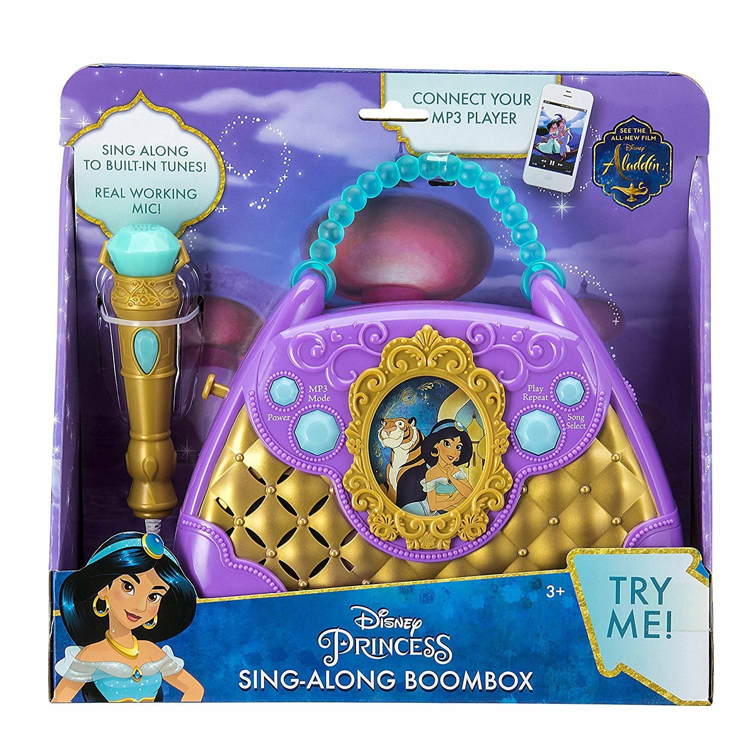 Disney Princess Sing-Along Boombox Aladdin Jasmin