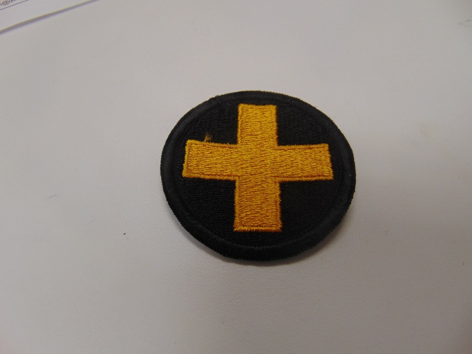 MILITARY SHOULDER PATCH COLORED SEW ON KOREA MEDICAL COMMAND