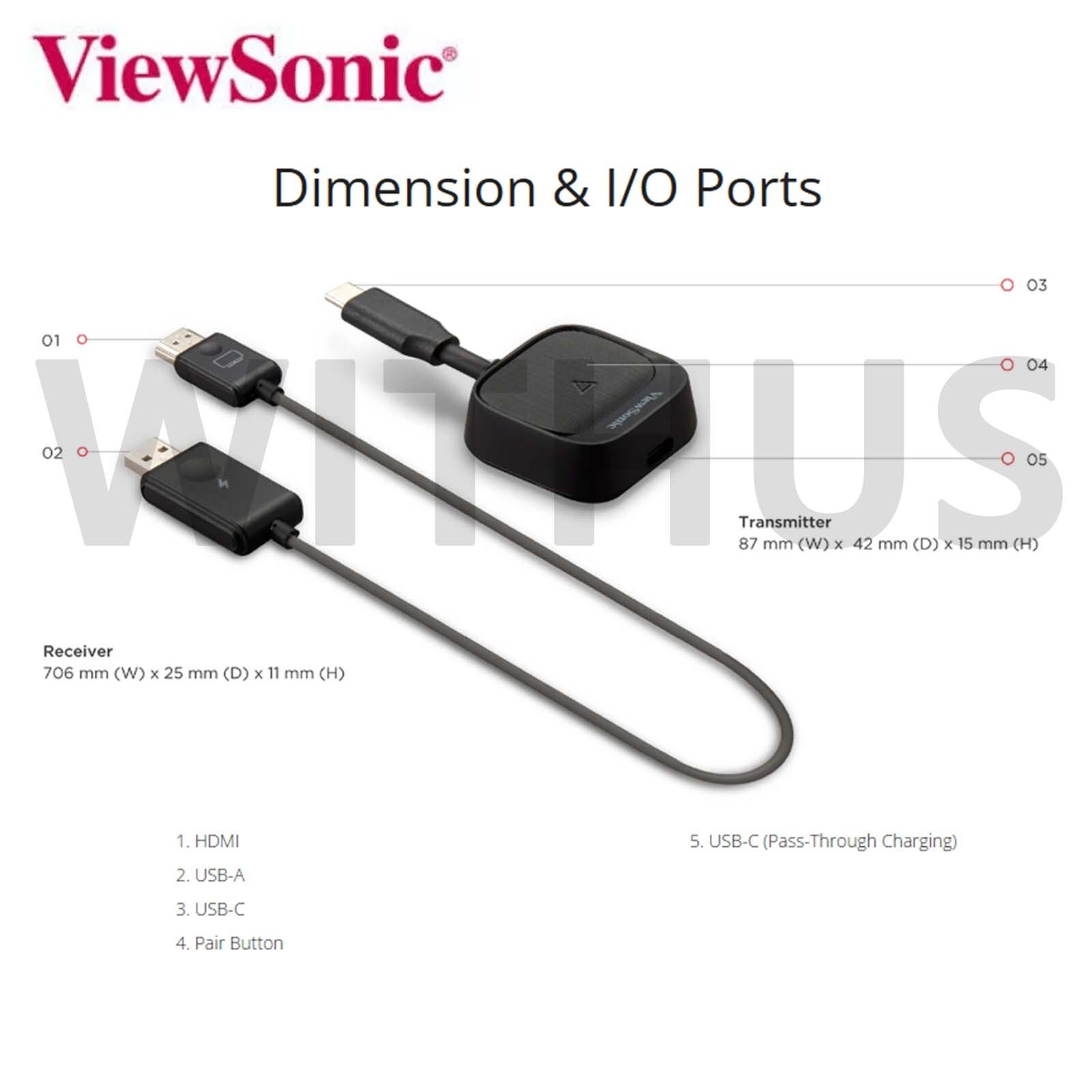 ViewSonic ViewShare WPD-900 Wireless Screen Casting Kit_