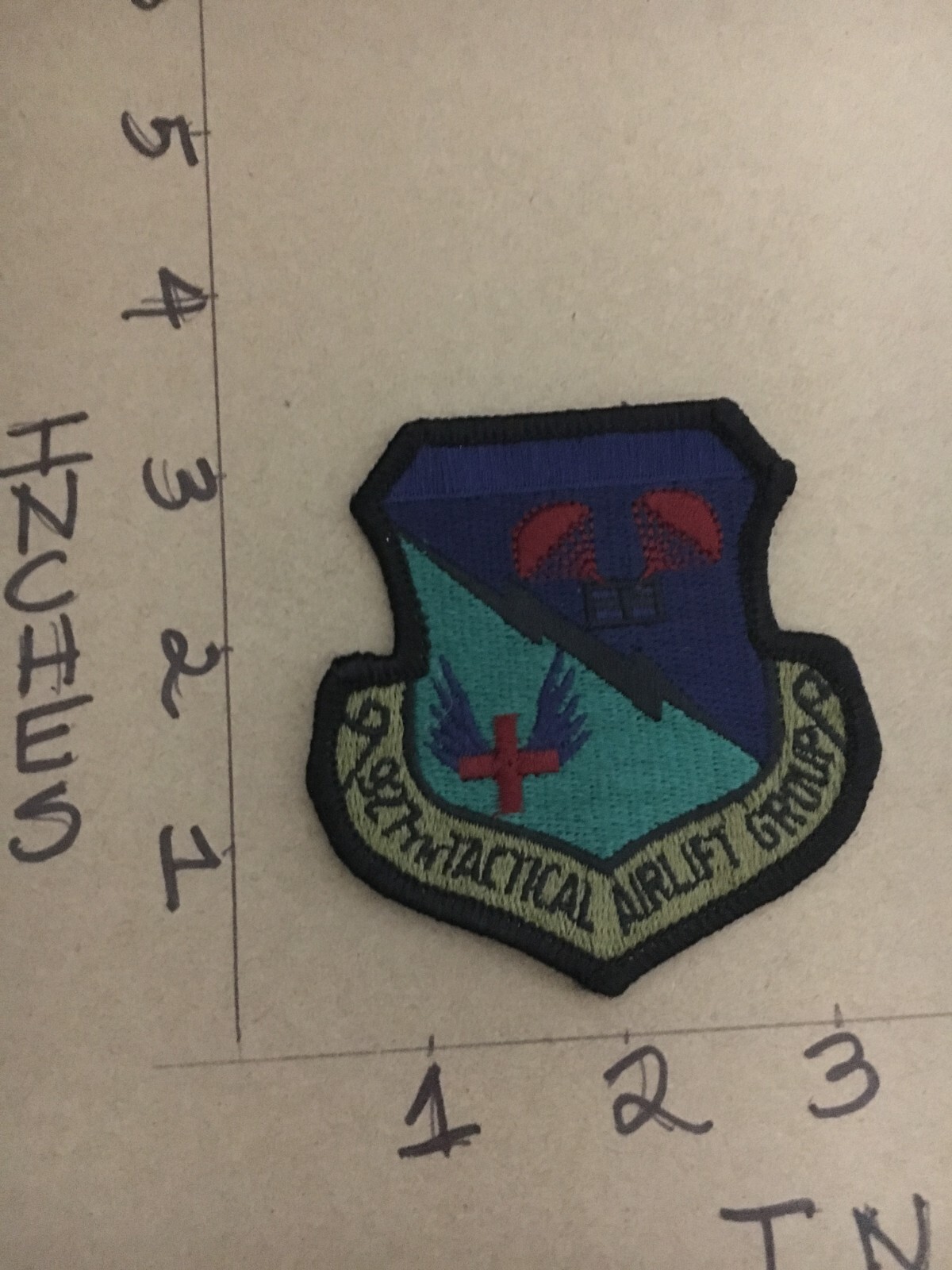 USAF 927th Tactical Airlift Group Squadron subdued patch 5/3/25