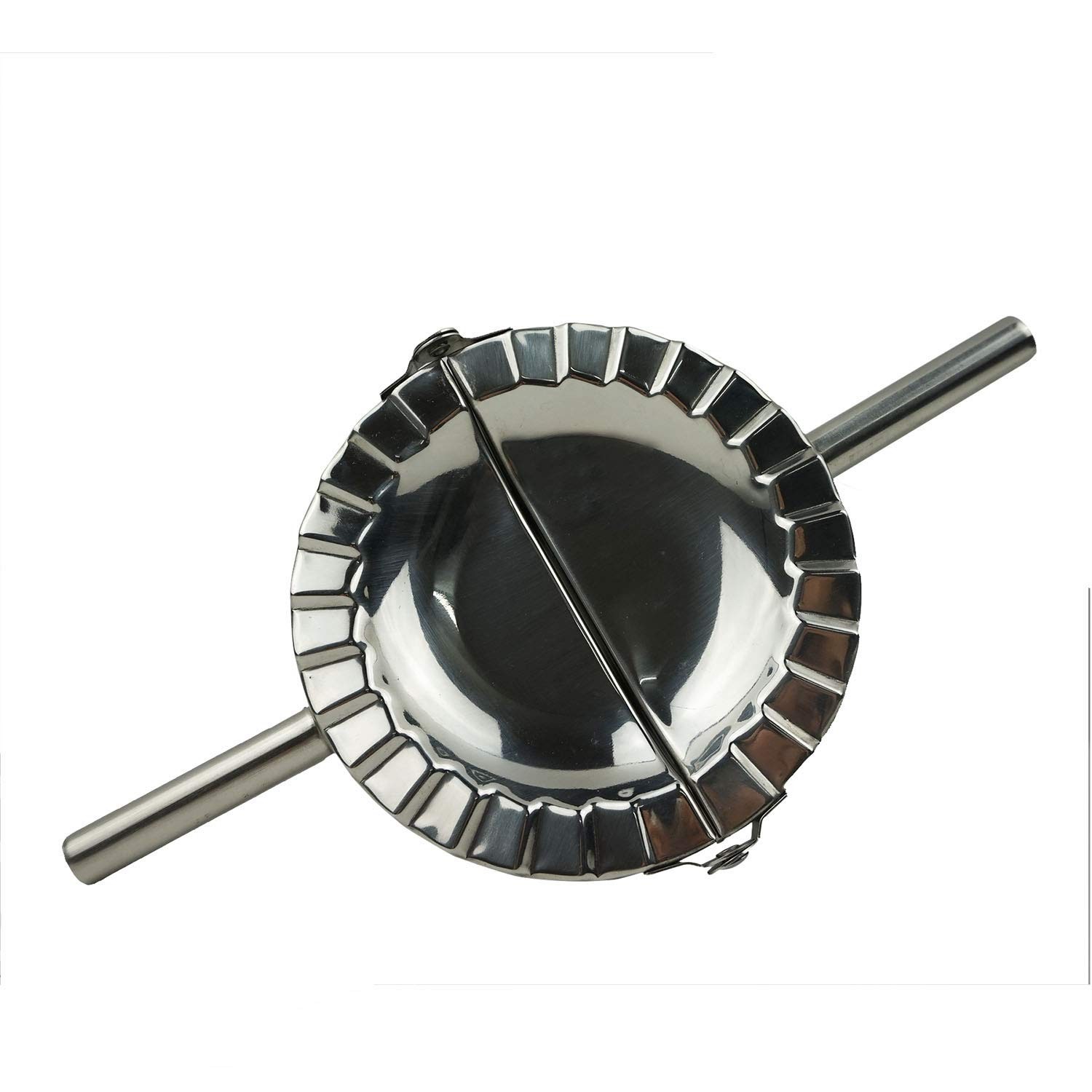 Proshopping Stainless Steel Dumpling Maker, X-Large 5" 5", Silver