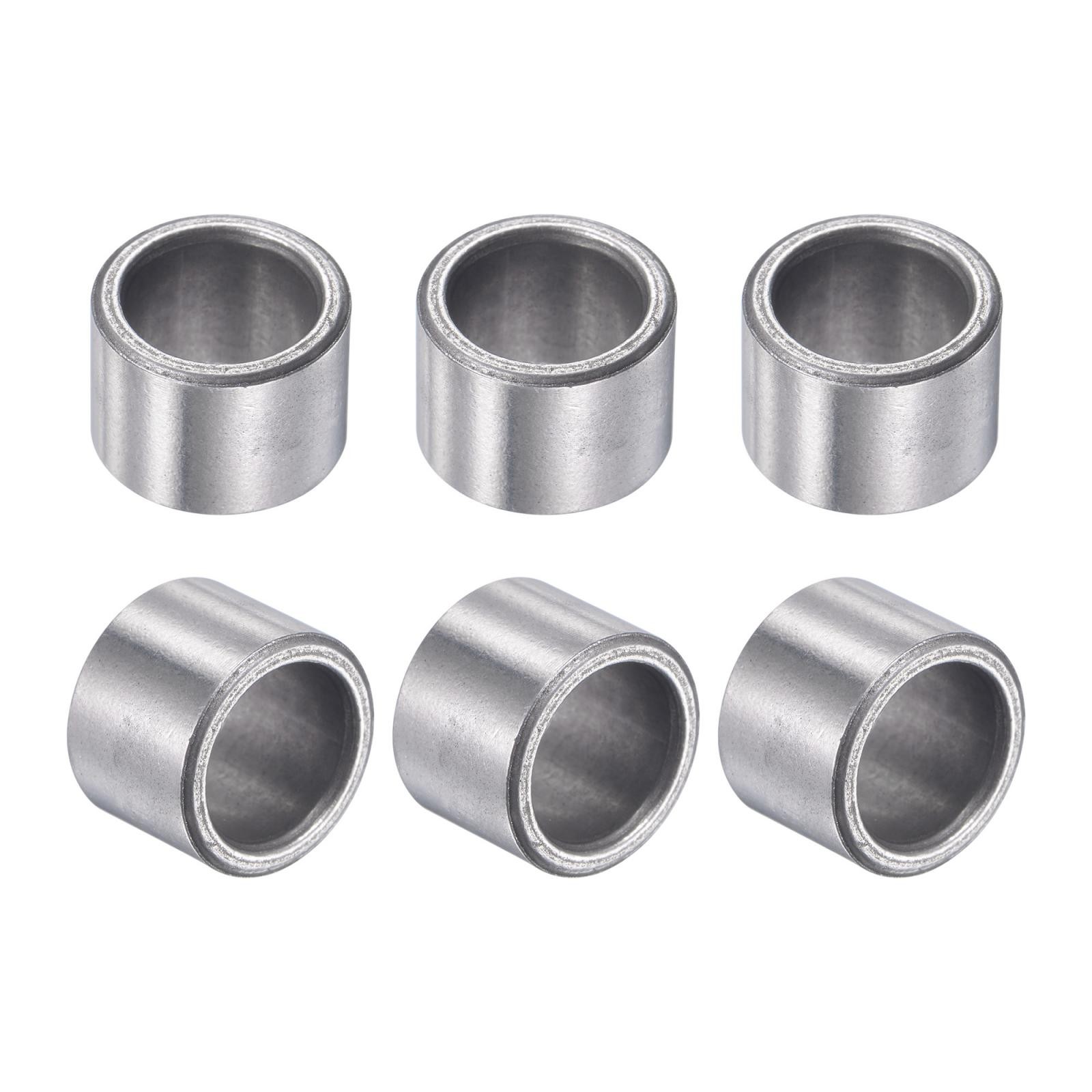 6pcs Sleeve Bearings 10x14x10mm Sintered Iron Self-Lubricating Bushing