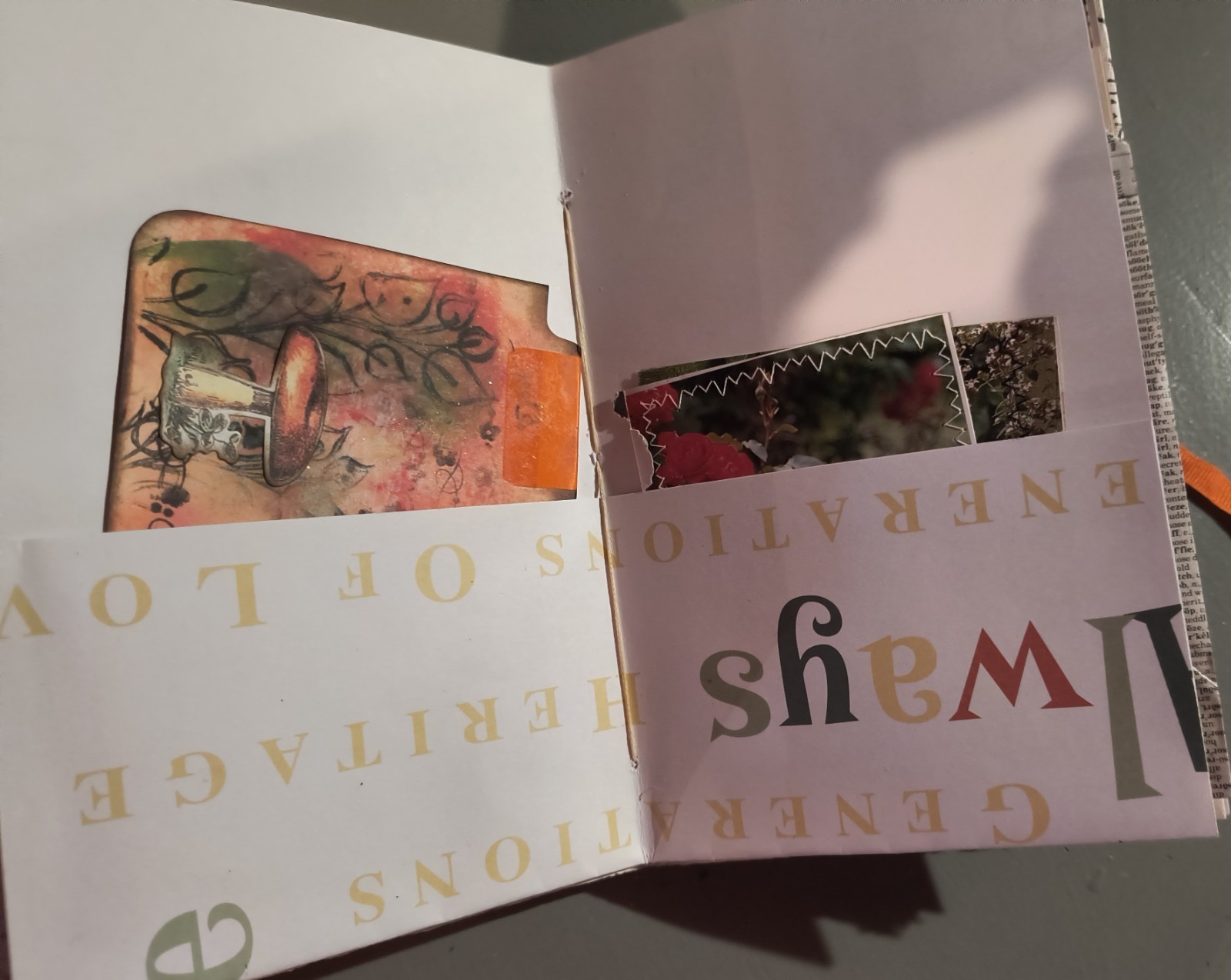 junk journal handmade garden theme