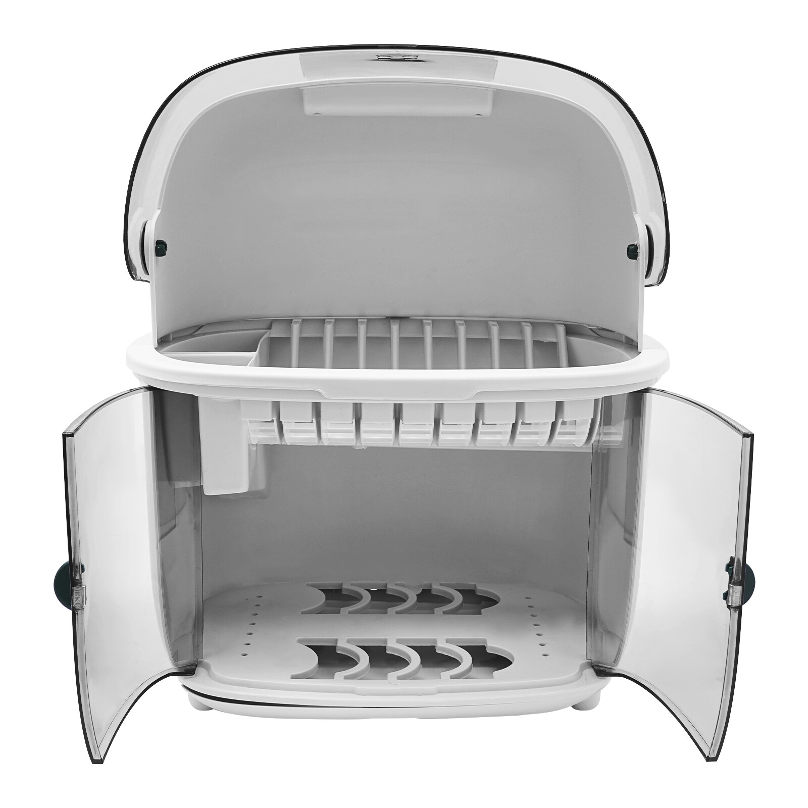 2 Tier Kitchen Dish Drying Rack Plastic Drying Rack 2-tier Dish Drying Rack