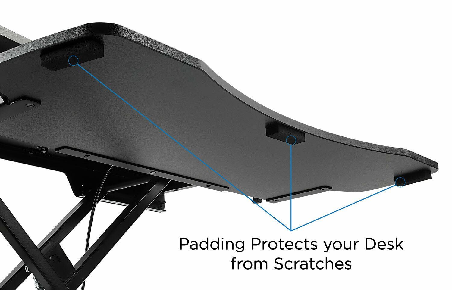 Mount-It! Standing Desk Converter | Height Adjustable 37 Inches Wide | Open Box