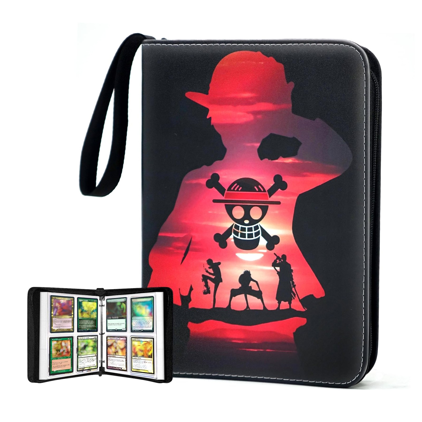 400 Pockets Trading Card Binder for One Piece Cards,Portable Waterproof Card ...