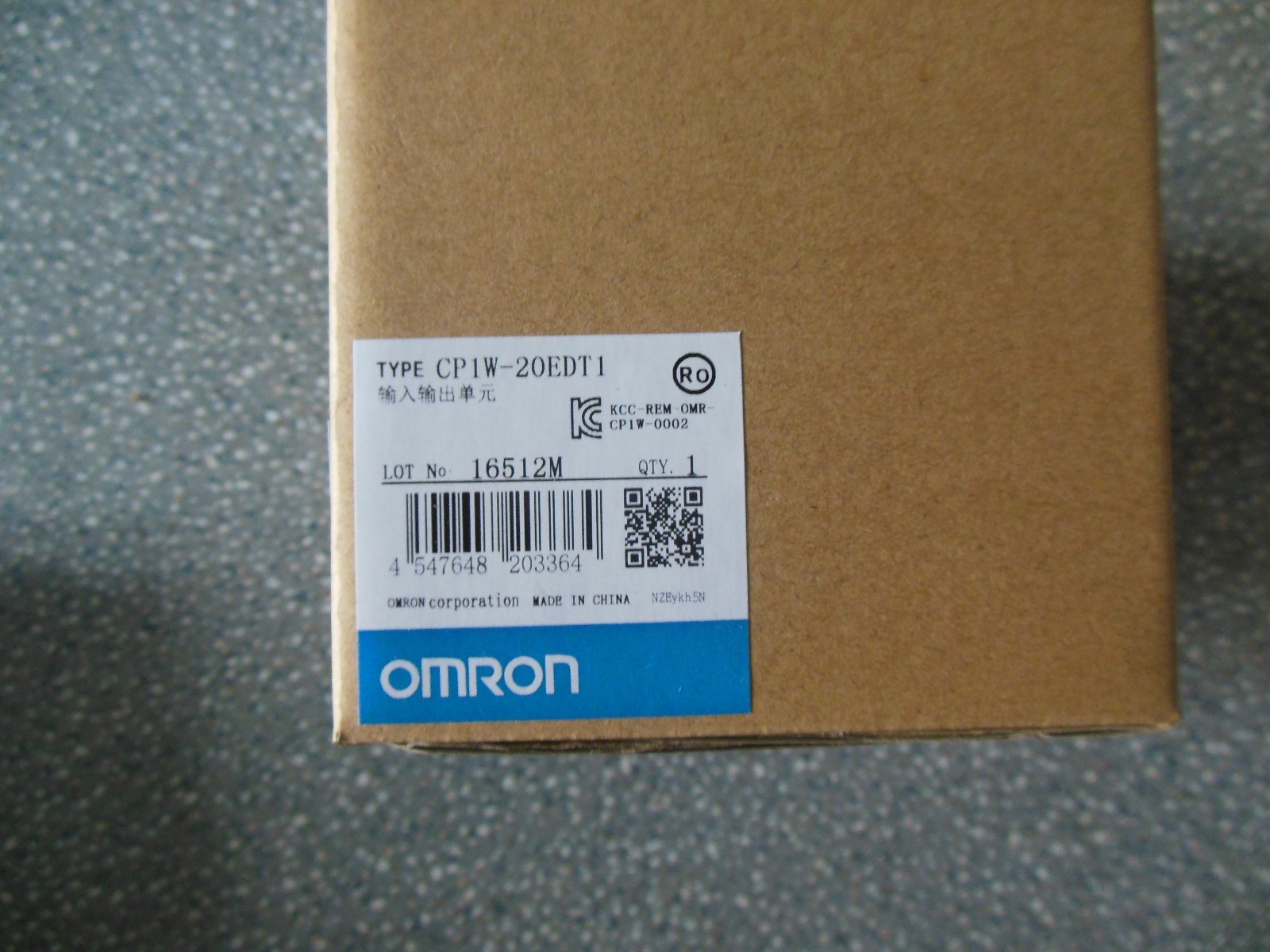 Omron CP1W-20EDT PLC Module CP1W20EDT New In Box #