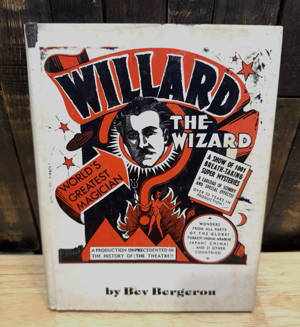 Willard The Wizard Magic Book By Bev Bergeron SIGNED by Author Magician