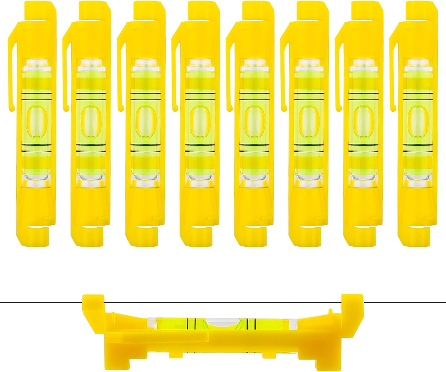 8 Pcs Hanging Bubble Line Level String Tools, Mini Spirit Level for Building Tra