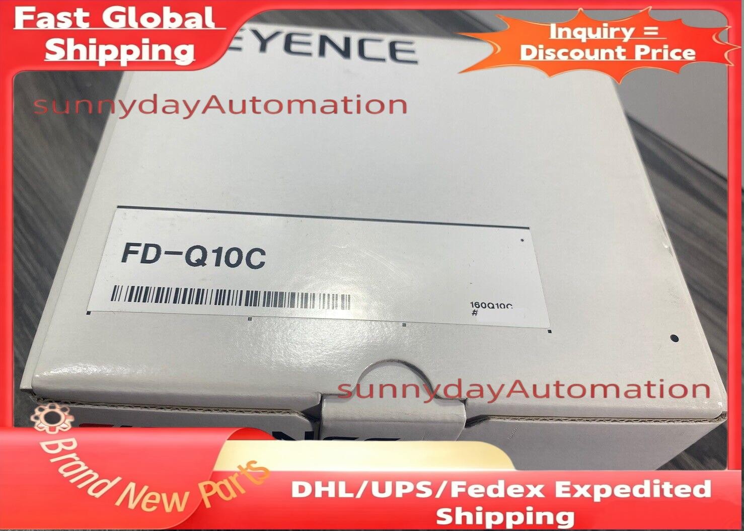 New Keyence FD-Q10C Clamp-on Digital Flow Sensor w/ Sensor Bracket 20-30VDC -USA